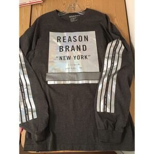 Mens Vintage Reason Brand Bad Kids Dark Gray Size XXLarge